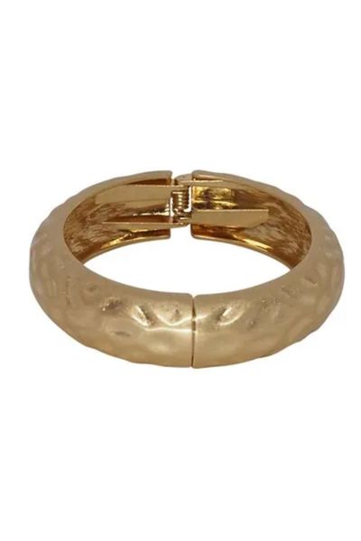 Hinged Hammered Bangle