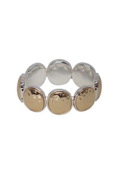 Two Tone Hammer Bracelet