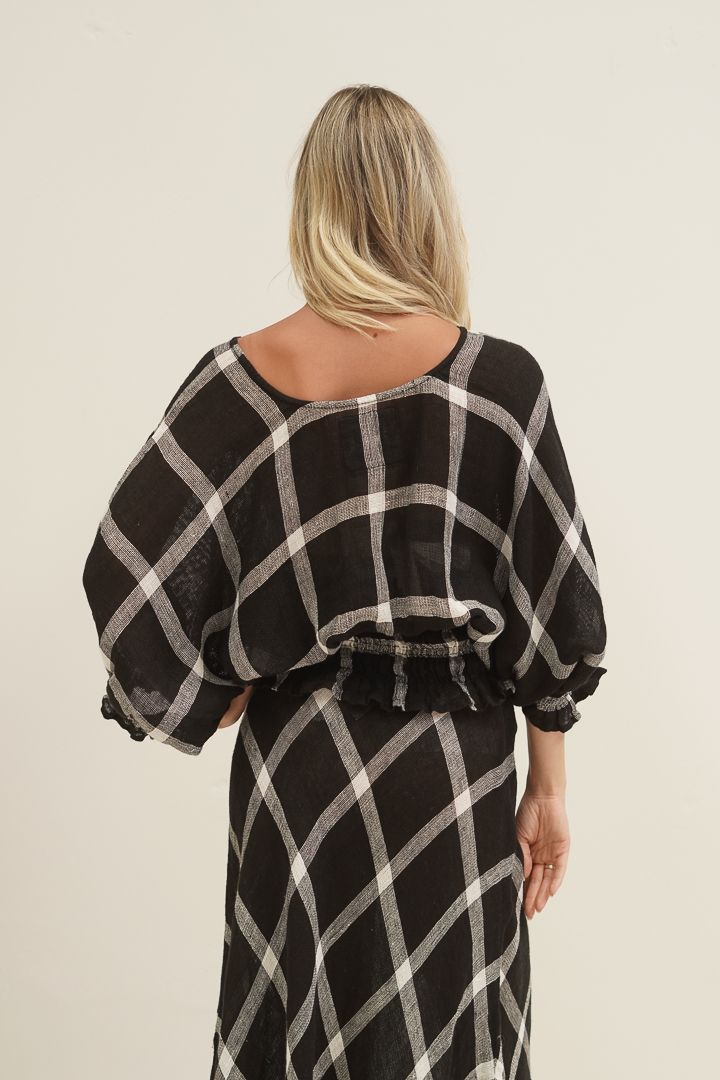 Serena Shirred Hem Top