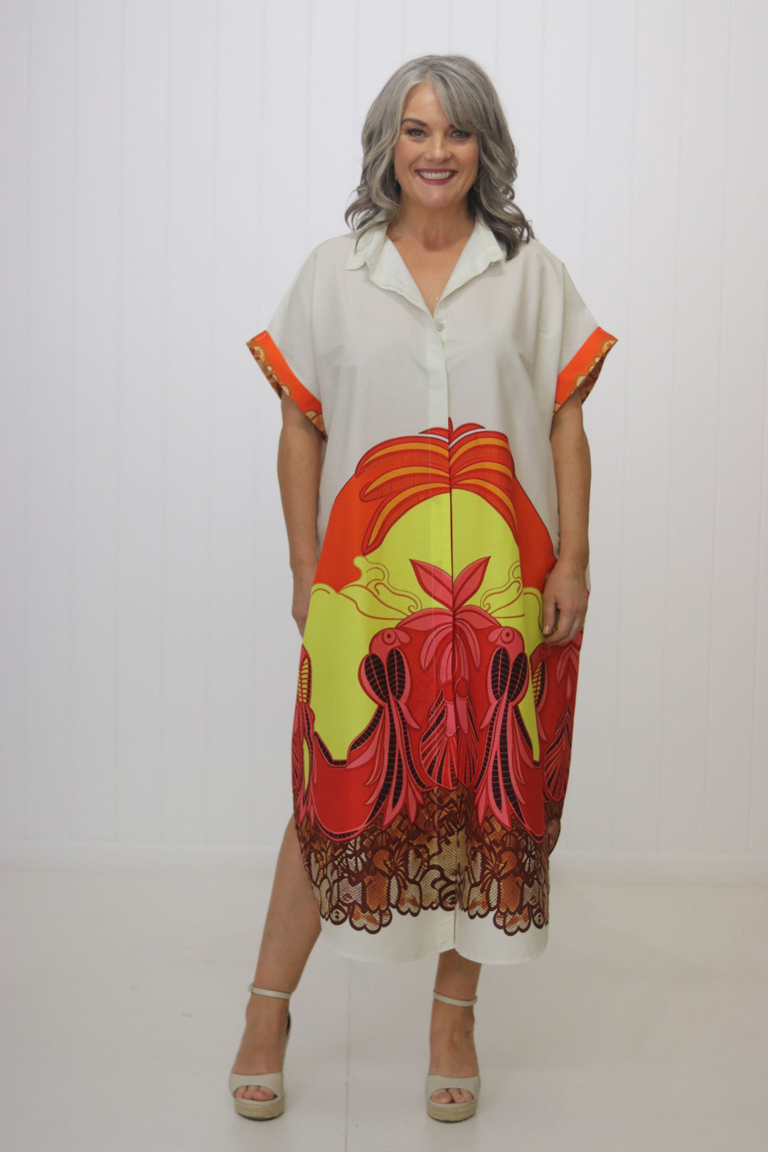 Maria Dress Sunset – Sweet Charlotte Studio
