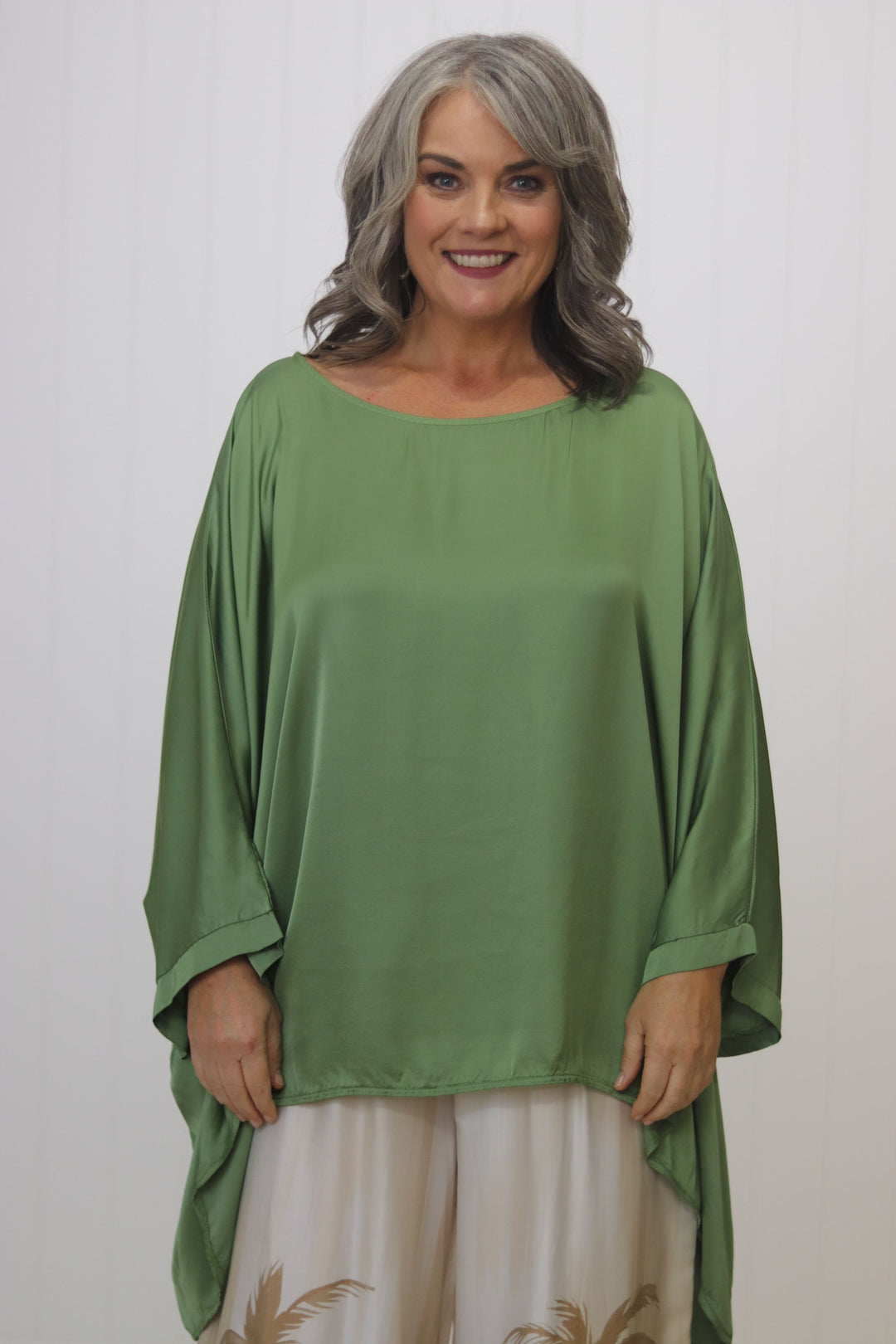 Portofino Batwing Silk Top