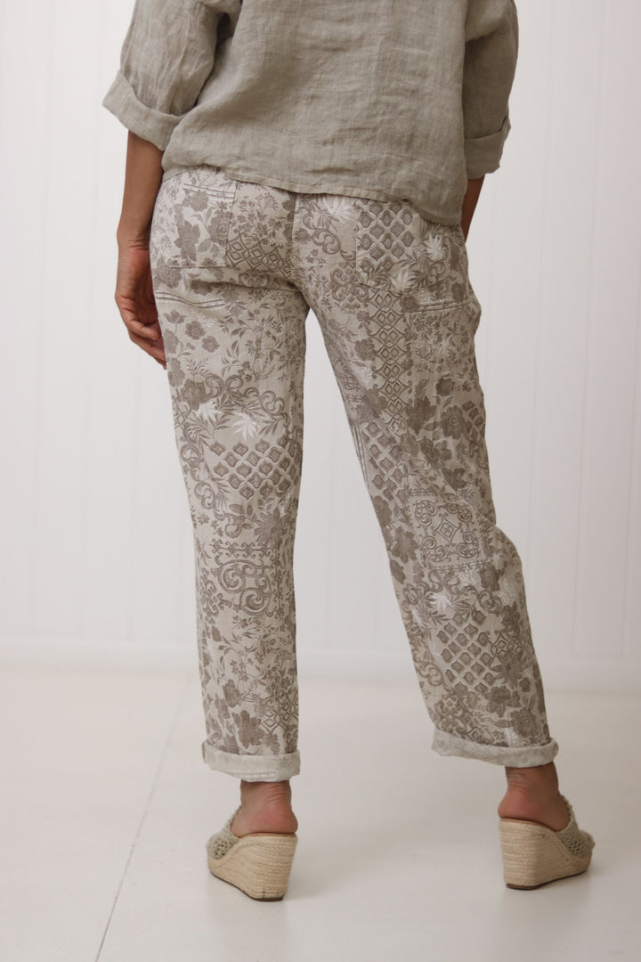 Aria Viscose Print Pant