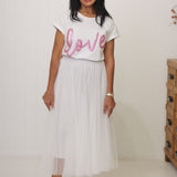 Tulle Skirt White