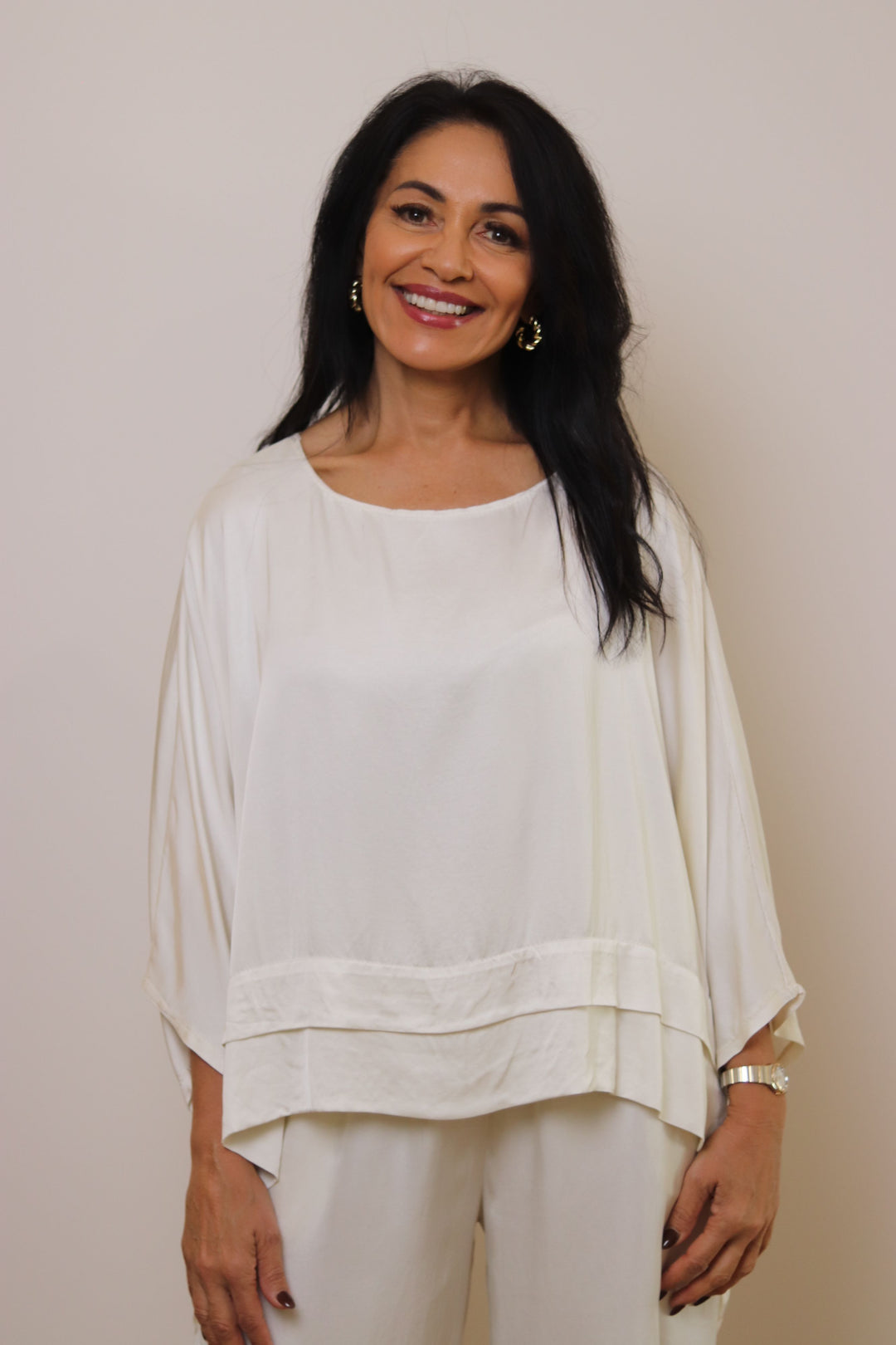 Riley Satin Blend Top