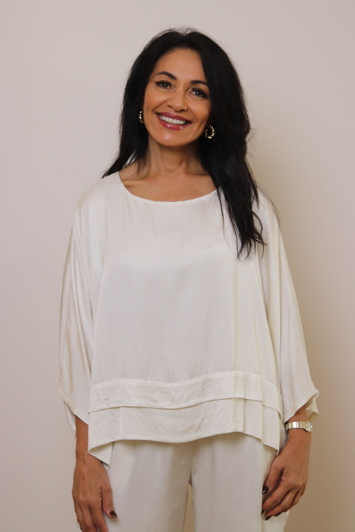 Riley Satin Blend Top