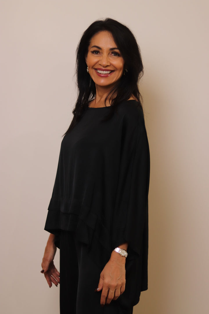 Riley Satin Blend Top