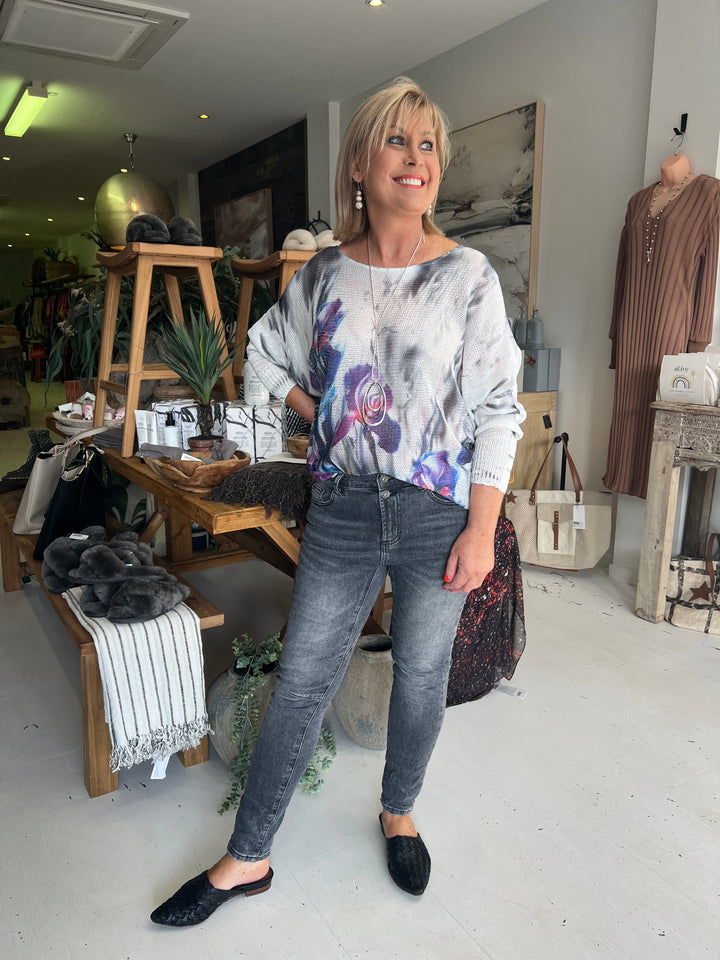 Gemma Stretch Jeans Charcoal Wash