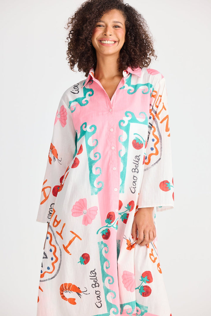 Kendra Shirt Dress Print