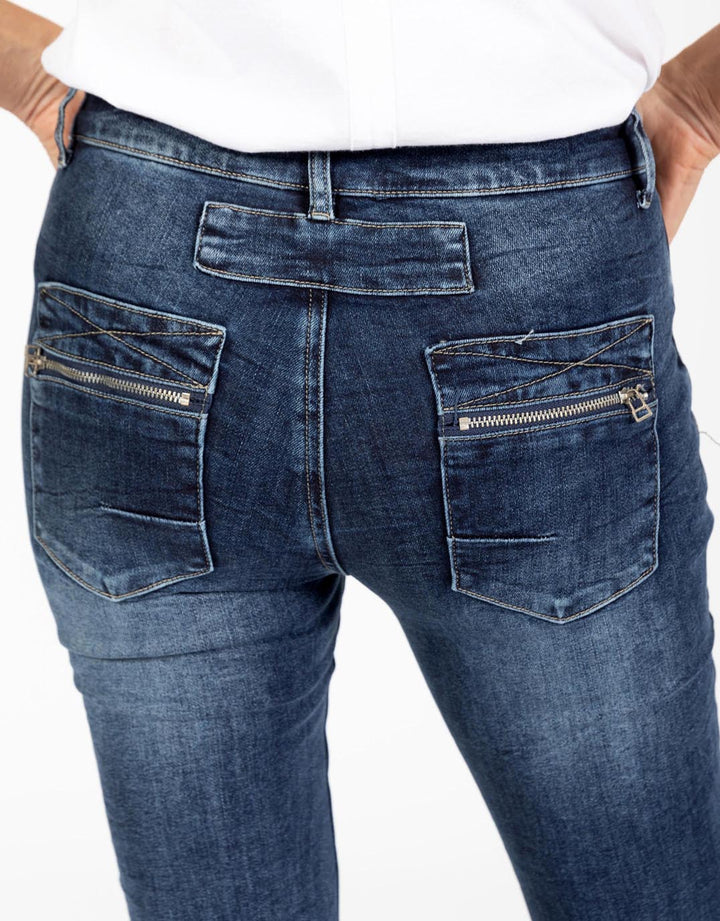 Button Jean Wash Denim