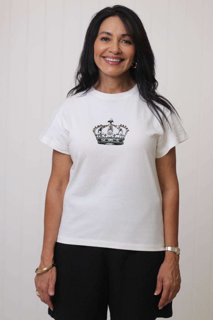 Crown Sequin Tee
