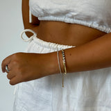 Nikki Gold Tennis Bracelet