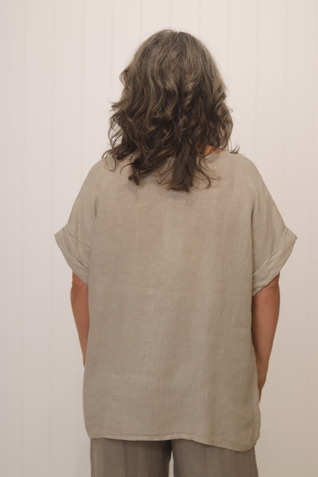 Lila Linen Top