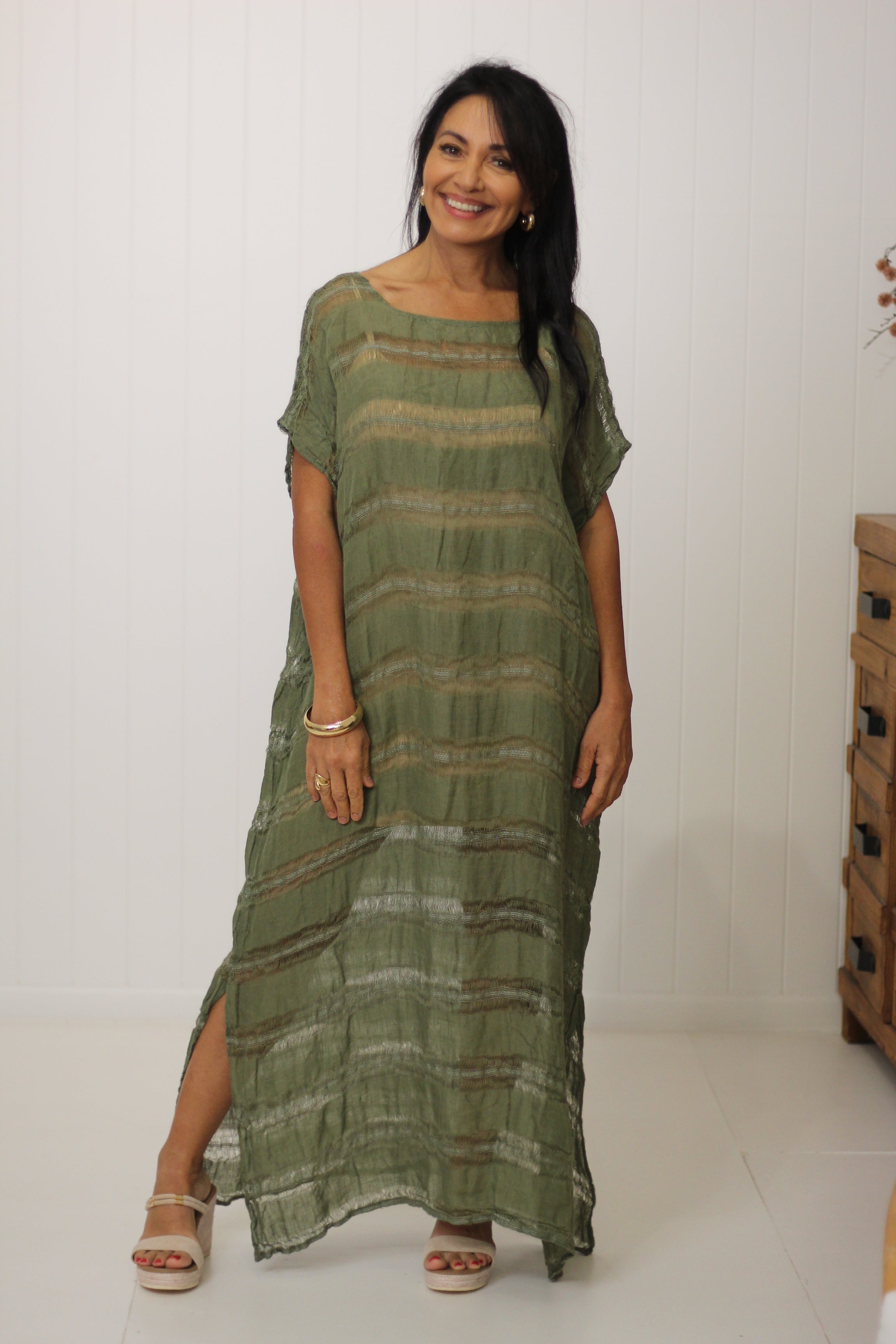 Positano Maxi Raw Stripe