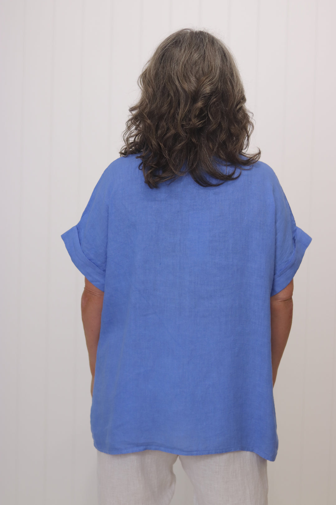 Lila Linen Top