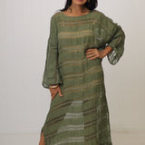 Positano Maxi Sleeved Raw Stripe