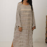 Positano Maxi Sleeved Raw Stripe