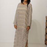 Positano Maxi Sleeved Raw Stripe