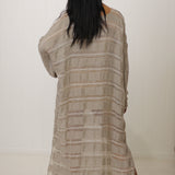 Positano Maxi Sleeved Raw Stripe