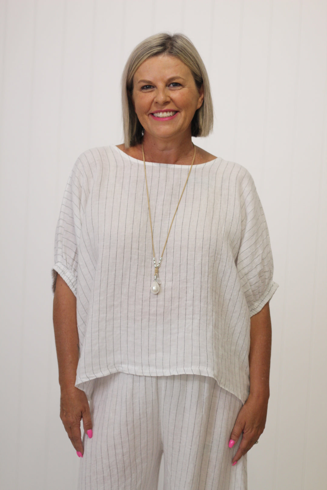 Kristie Top Pin Stripe