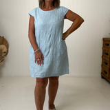 Embroided Linen Dress