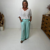 Button Linen Pant