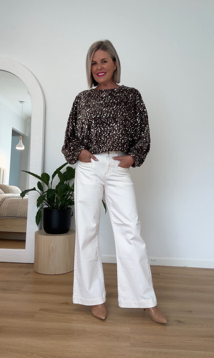 Glam Sequin Top
