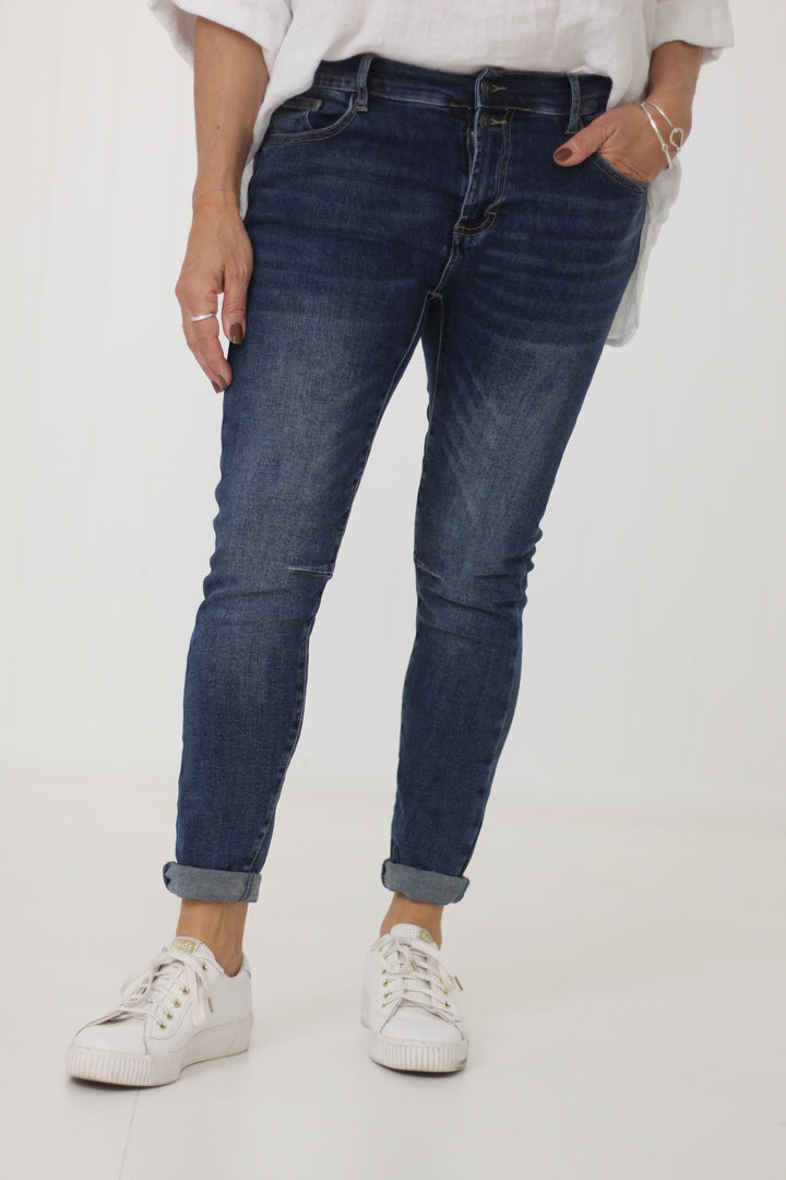 Gemma Stretch Jeans Indigo
