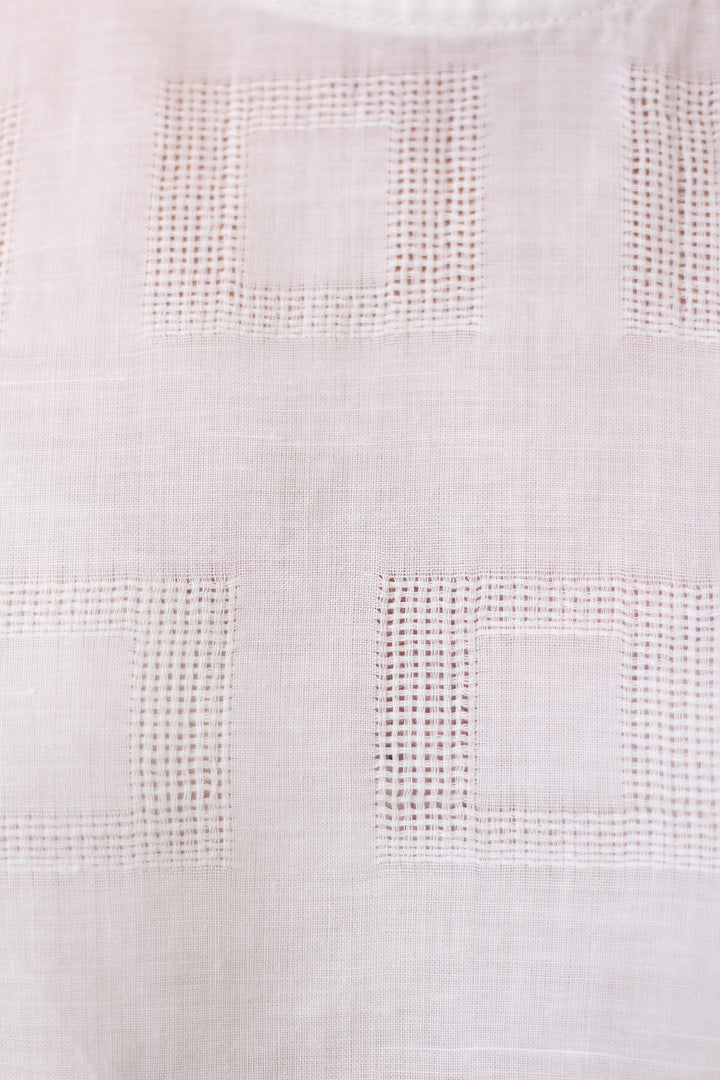 Hinley Top White Weave