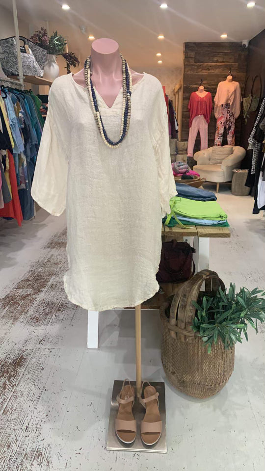 Sleeved Scallop Tunic Canapa