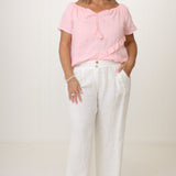 Button Linen Pant