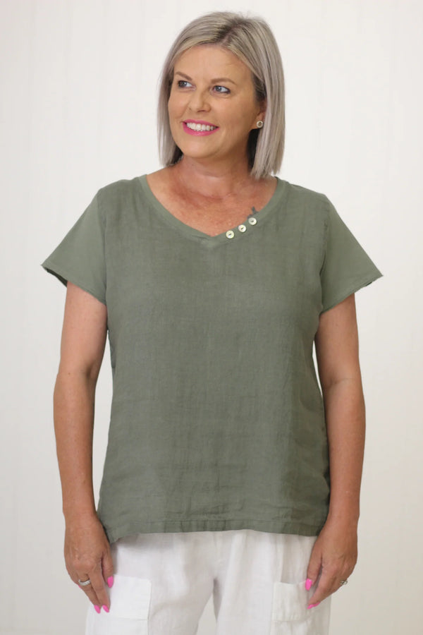 Amalia Top Khaki