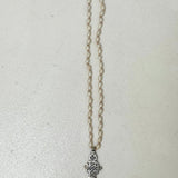 Perle Croix Vintage Necklace Long