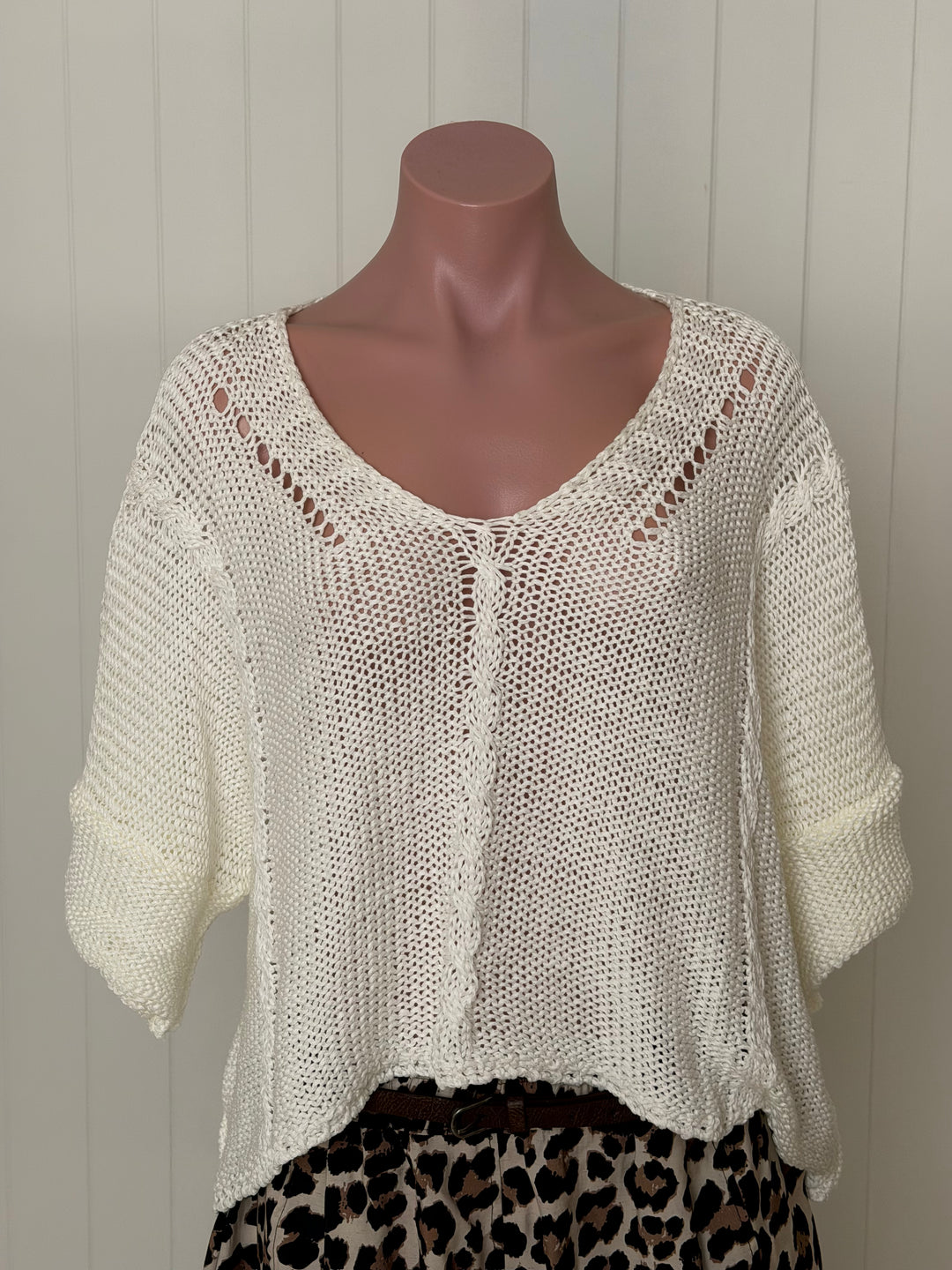 Viv Cable Knit Top