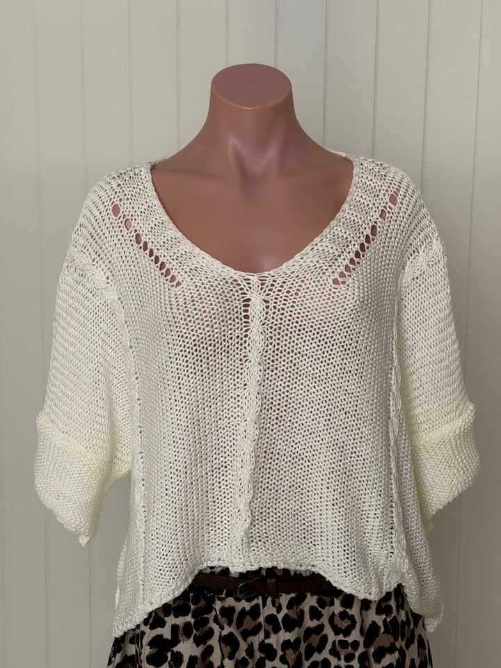 Viv Cable Knit Top