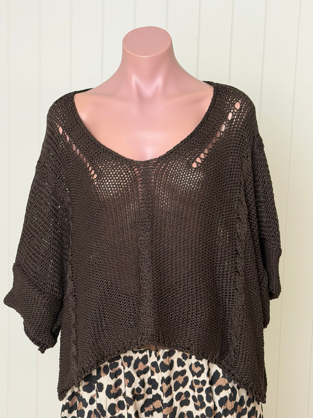 Viv Cable Knit Top