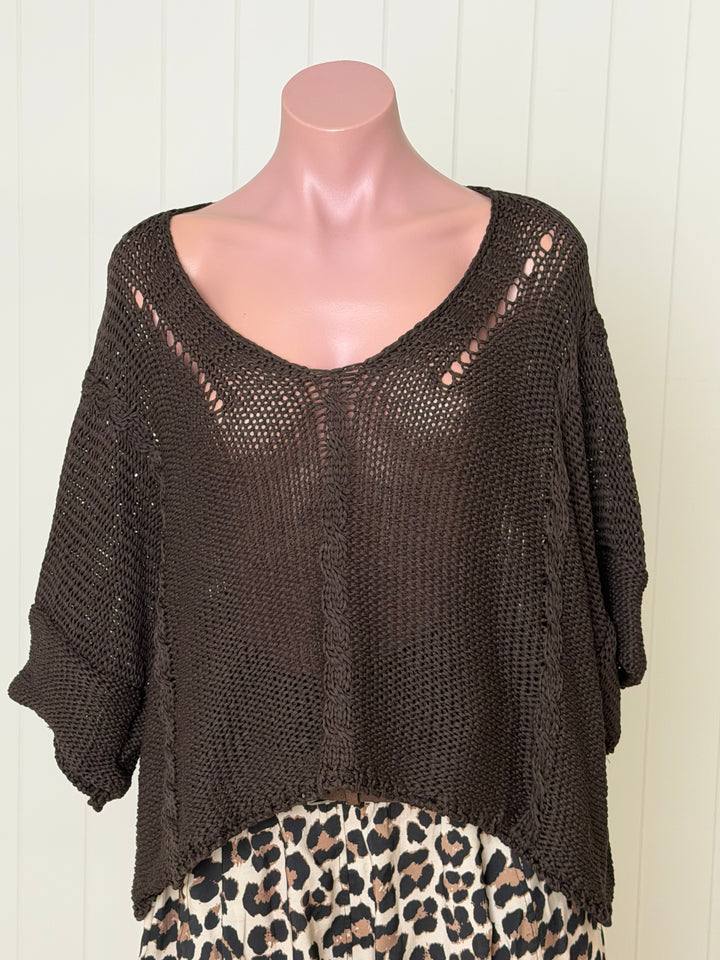 Viv Cable Knit Top