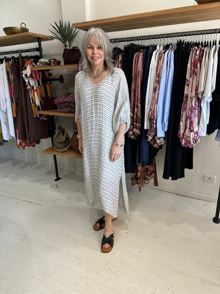 Rosa Kaftan Scattered Stripe