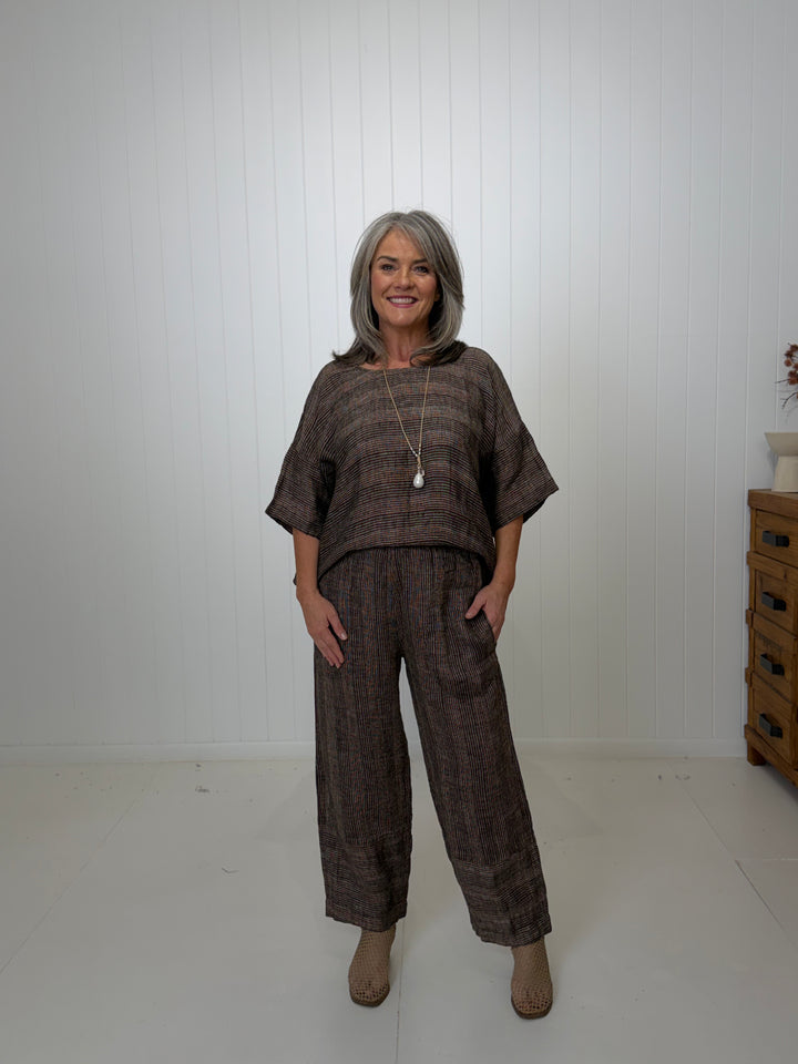 Tami Pant Earth Stripe