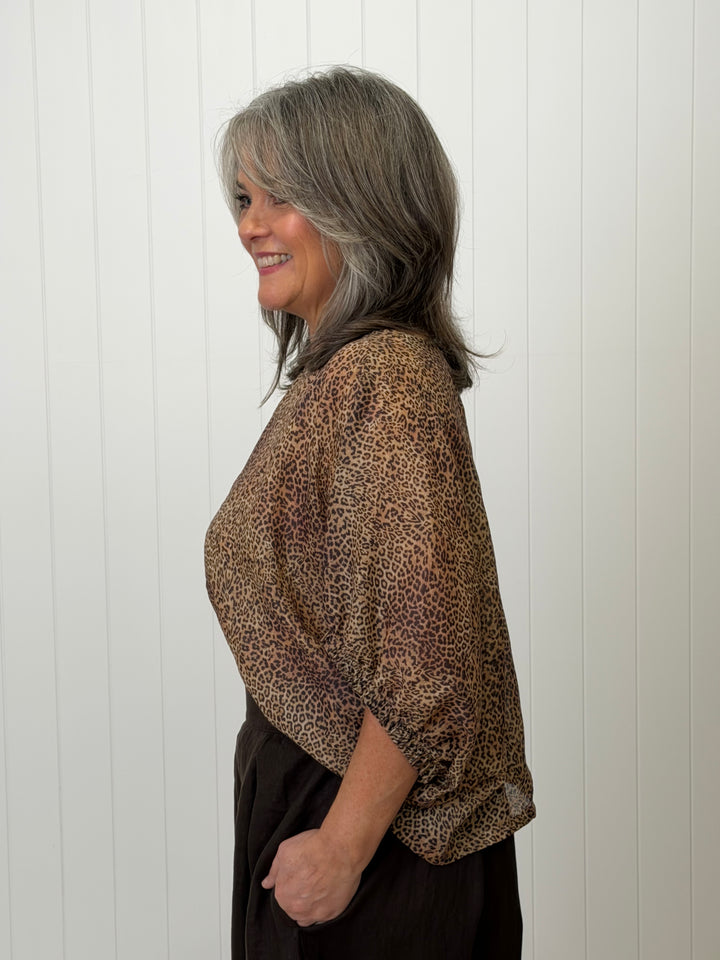 Kristie Top Rami Leopard