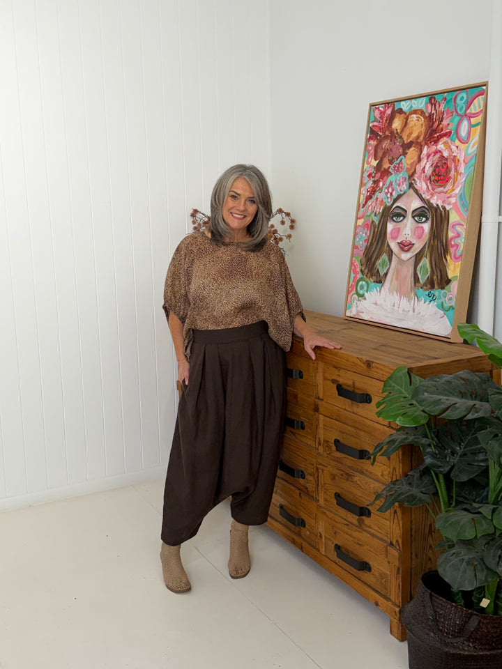 Kristie Top Rami Leopard