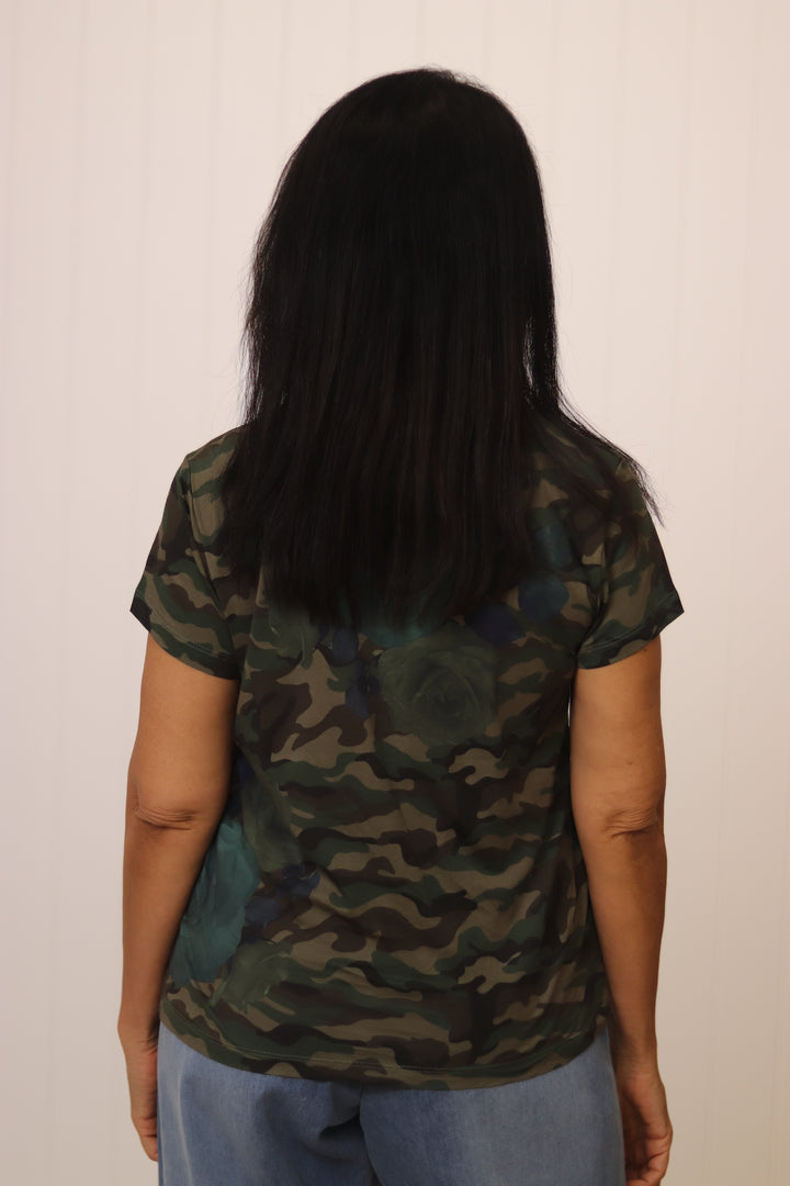 Lolly Camo Rose Tee