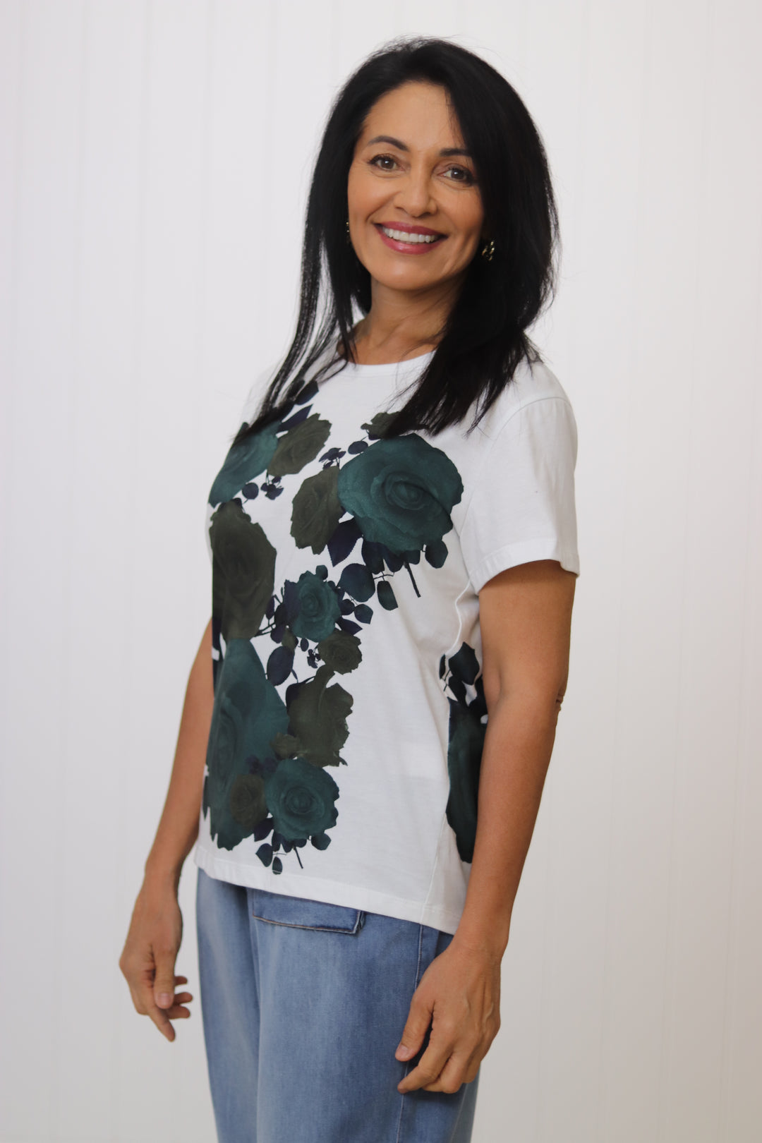 Lolly Tee Green Roses