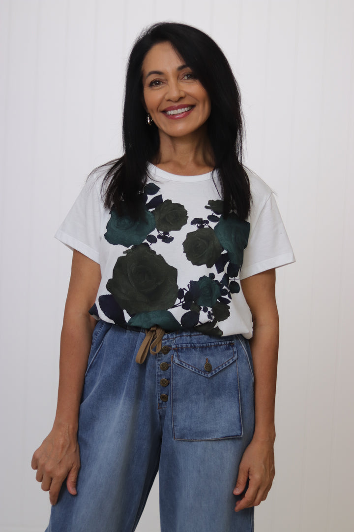 Lolly Tee Green Roses