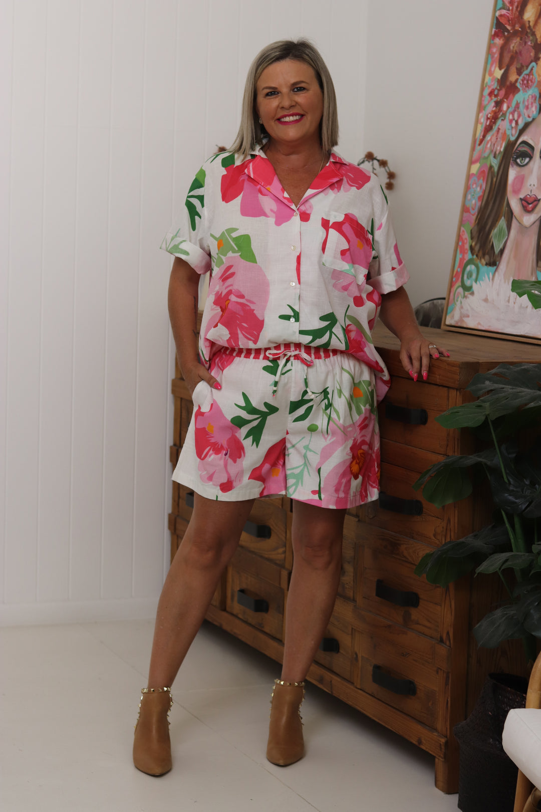 Full Bloom Short Set