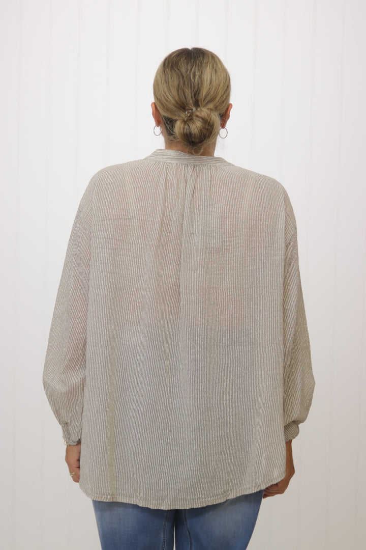 Ruby Stripe Top