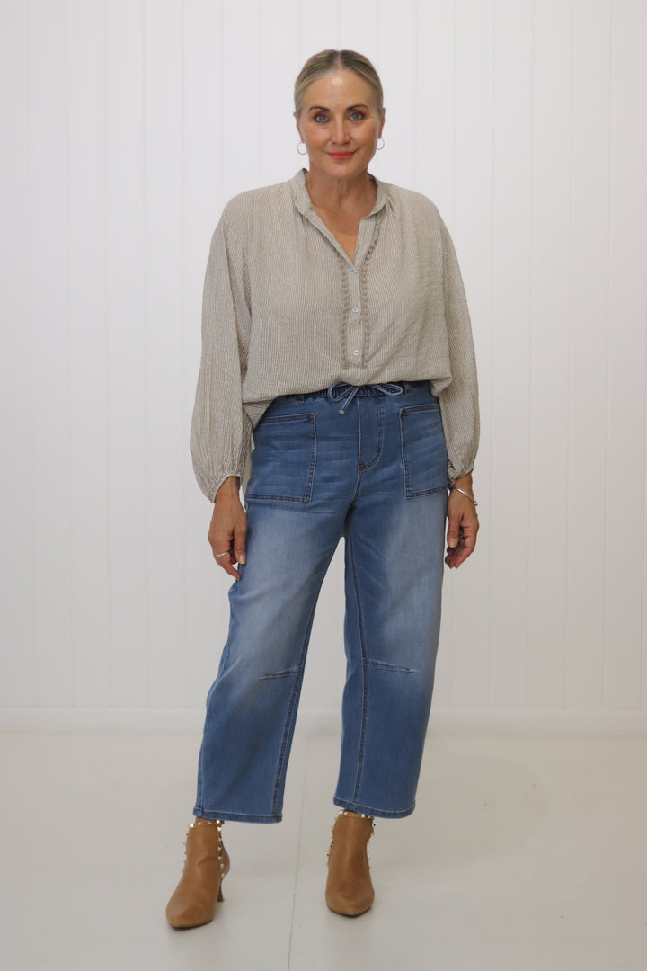 Ruby Stripe Top
