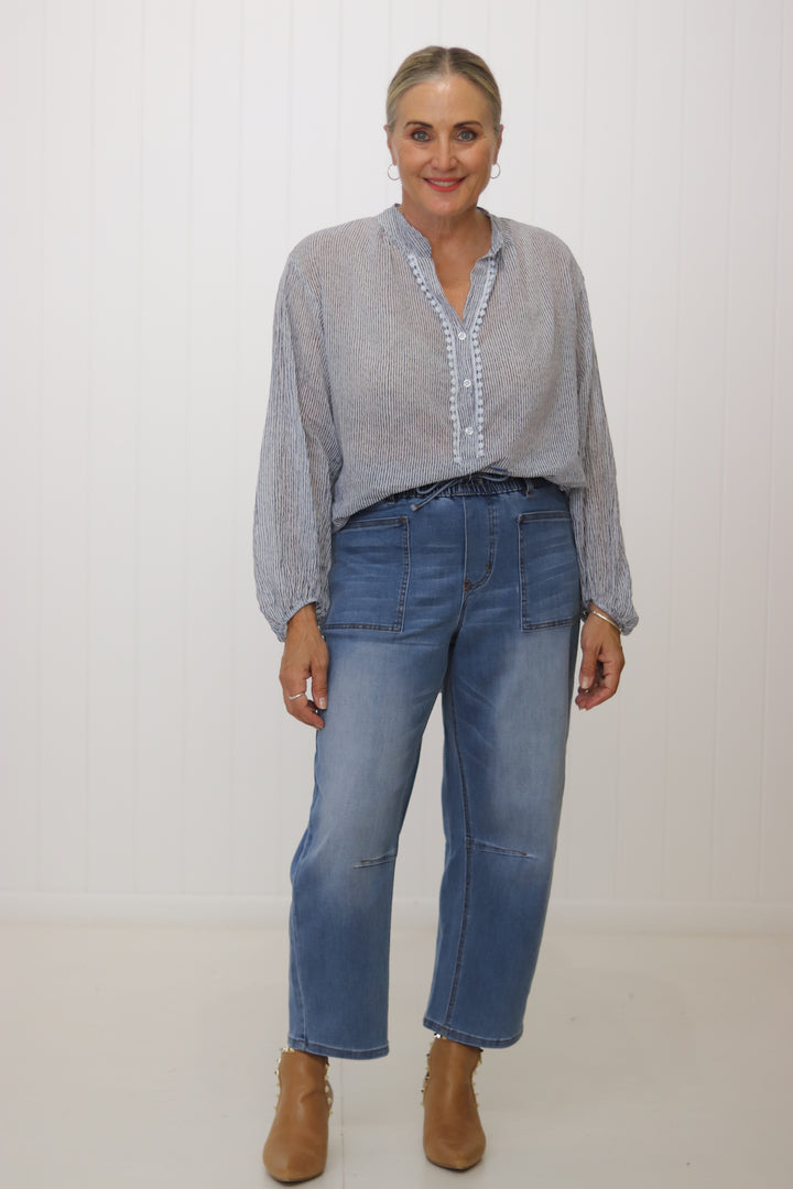 Ruby Stripe Top