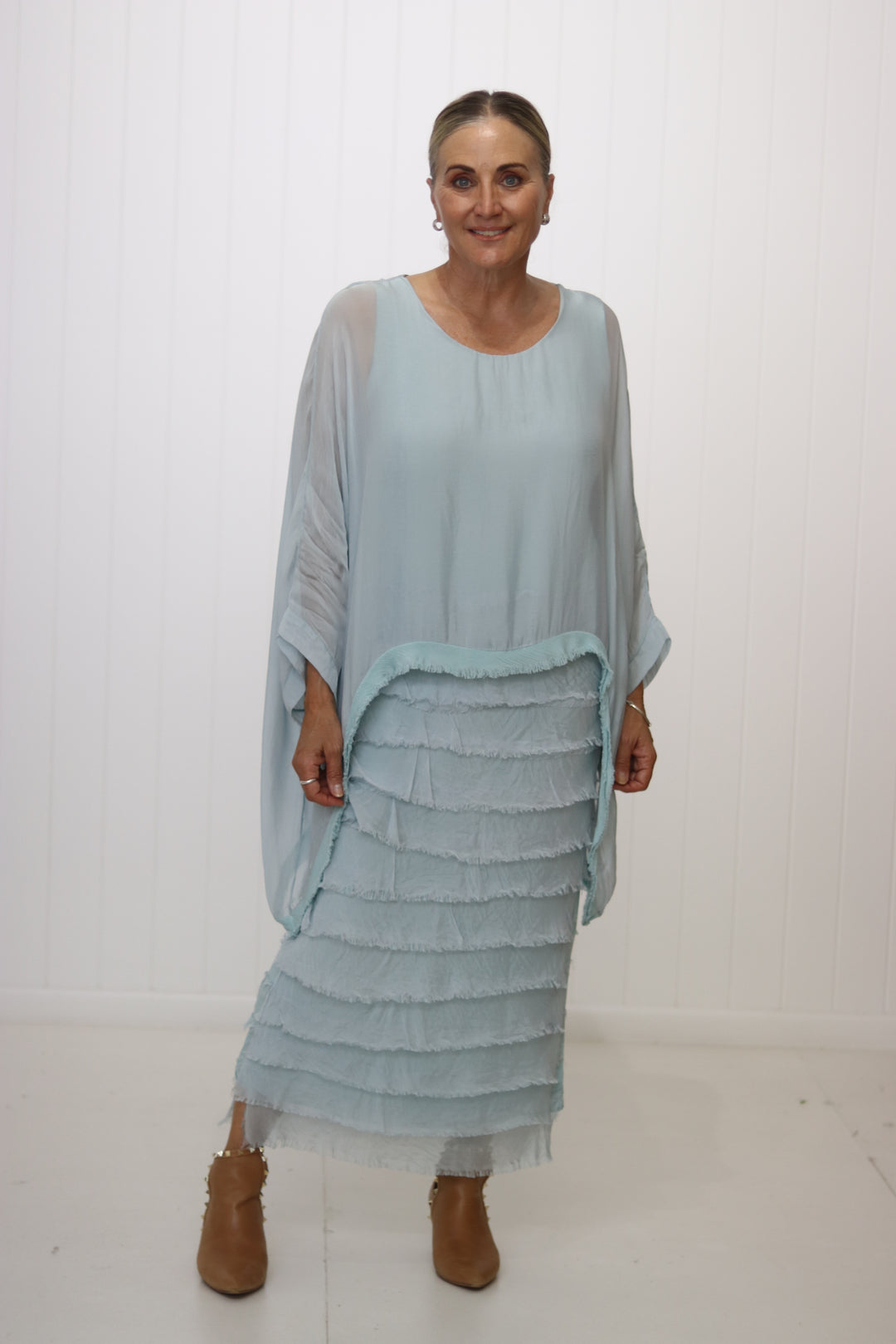 Ella Silk Layers Dress – Sweet Charlotte Studio