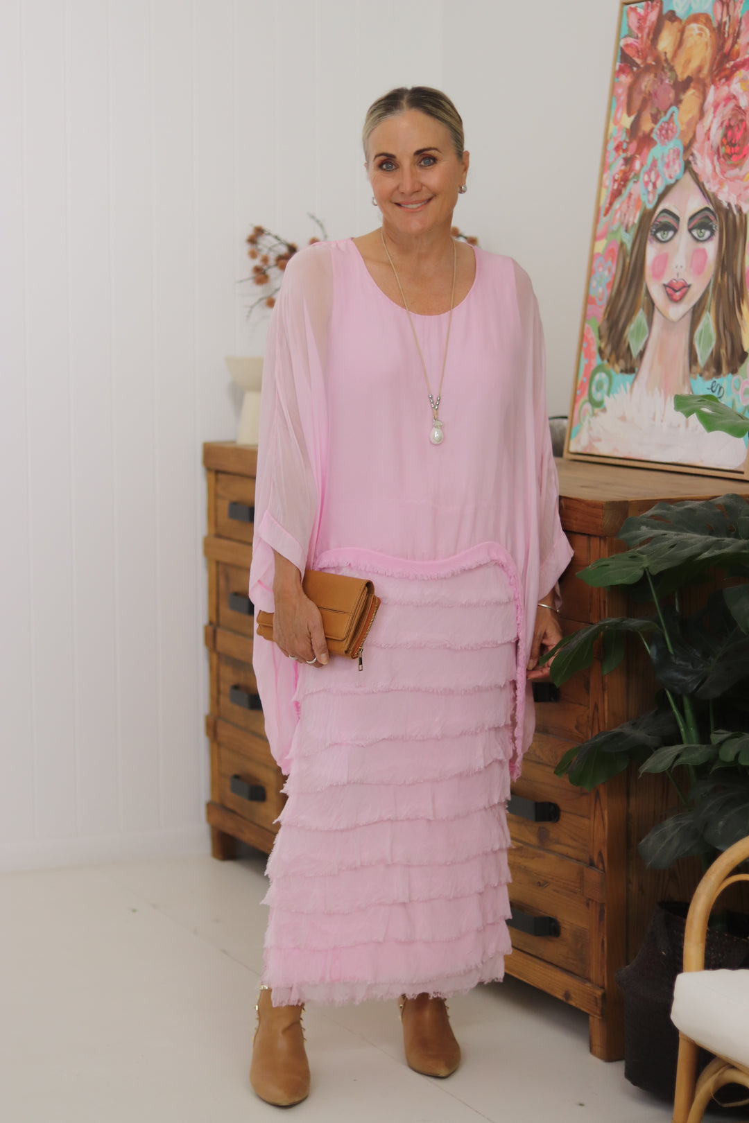 Ella Silk Layers Dress