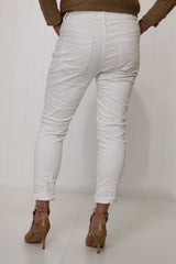 Gemma Stretch Jeans White